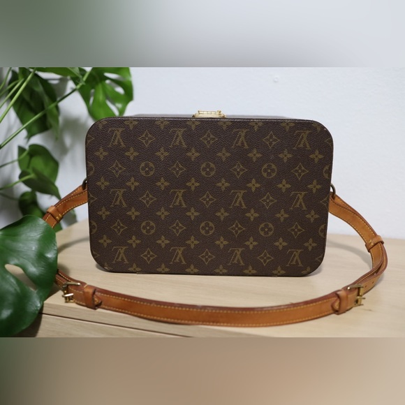 Louis Vuitton Beauty Cosmetic MakeUp Mono Hard Train Trunk Case Shoulder Bag Box - Picture 4 of 13